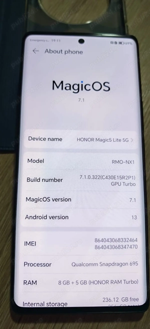 Honor magic 5 lite 