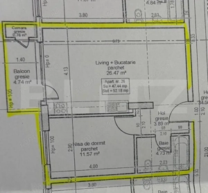 Apartament 2 camere, bloc nou, etaj intermediar, parcare, zona Vivo! - imagine 5