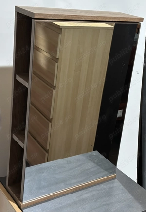 Mic Dulap Suspendat cu Oglinda si rafturi; Dulap de baie - imagine 3