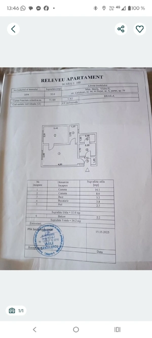 Vând apartament 2 camere Brăila 