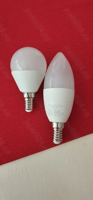 Priza tripla + Bec led rece E14 - imagine 2