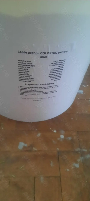 Vând o galeata de lapte cu colostru miei. - imagine 2