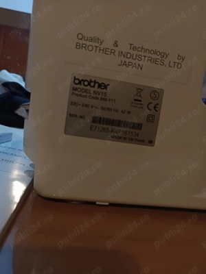 Mașină de cusut nouă. 680 lei BROTHER  - imagine 5