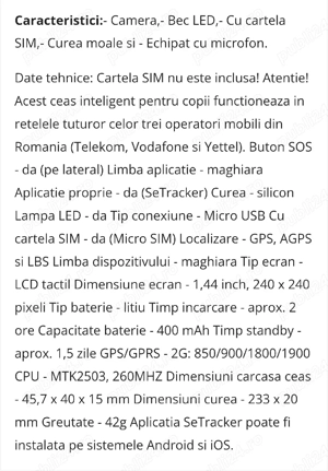 Ceas smartwach pt. copii - imagine 5