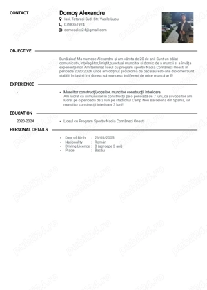 Caut loc de muncă! (cât mai repede posibil)