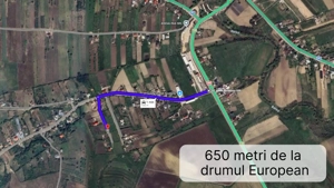 OCAZIE teren PERFECT PLAN   1.800 mp, acces 2 drumuri lângă E58