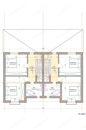 Duplex 4 camere - personalizare interioara - bucatarie inchisa - dormitor la parter - imagine 3