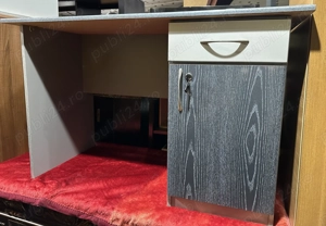 2 buc Birou solid cu Sertar; Masa de lucru cu blat 122x60 cm   80x70 