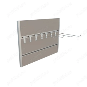 Cuie   suporți metalici pentru panou Slatwall   diferite dimensiuni și modele