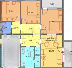 4 camere, 2/4, centrala, 87mp-Pacii-Apusului