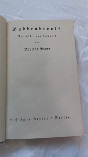 Carte veche   Thomas Mann, Buddenbrooks (Berlin, 1930) - imagine 2