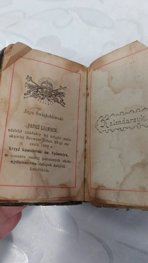 Carte veche de rugăciuni catolică   Maria, ajutorul nostru 1898- 1903 polonă.    - imagine 4