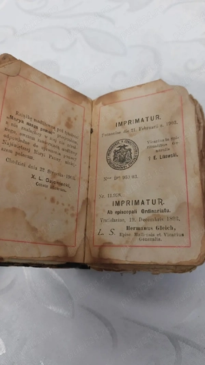 Carte veche de rugăciuni catolică   Maria, ajutorul nostru 1898- 1903 polonă.    - imagine 3