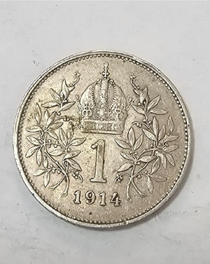 Monedă argint 1 Coroană 1914 Austro-Ungaria