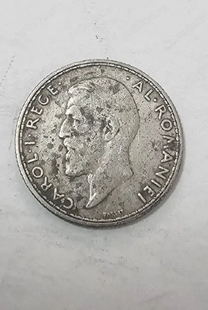 Monedă argint 50 bani 1910 Carol I - imagine 2
