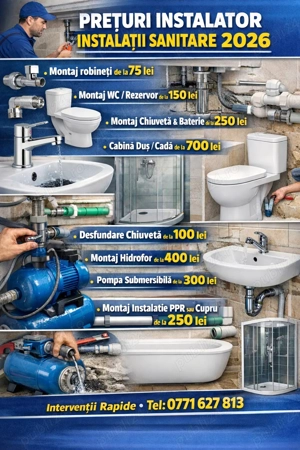 Instalator sanitare non stop 