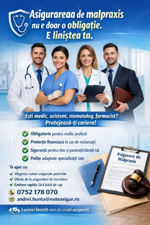 Asigurare malpraxis rapid si online!