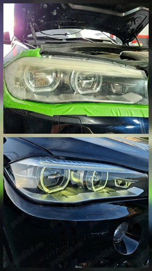 Polish faruri, detailing auto