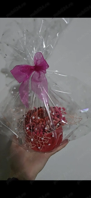 Vand aranjament cu floare din ceara naturală 