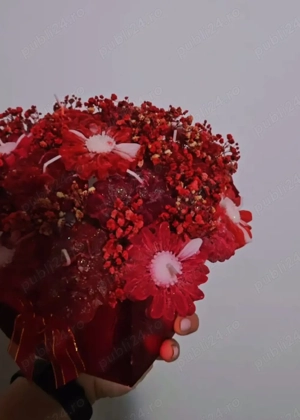 vand aranjament cu flori din ceara naturala  - imagine 2