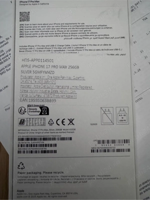 Iphone 17 Pro Max Silver 256gb - imagine 3