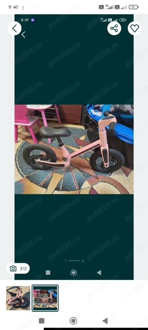 bicicleta fara pedale 