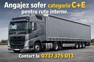 Angajez Sofer cat. C+E - 7000 LEI Luna