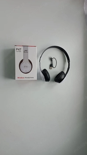 Căști Wireless P47 Bluetooth   Noi, cu cablu USB, cutie originală