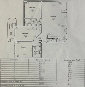 Apartament cu 4 camere - Etaj intermediar- in apropiere Medicina, Spitalul Victor Babes, S. Barnutiu - imagine 11