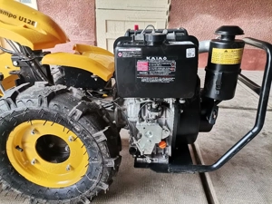 Motocultivator  Motocultor diesel 12 CP pornire electrica freza 90 cm  - imagine 2