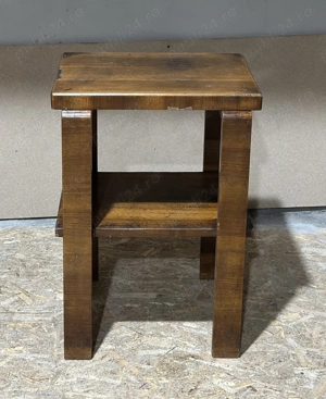 Masuta de cafea Vintage stil Biedermeier; Masa cu blat 50x38; Suport