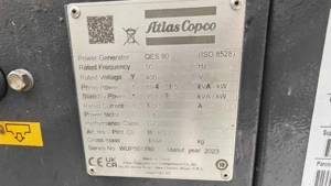 2x Generatoare Atlas Copco QES 80 + QES 100 2023, noi Germania - imagine 3