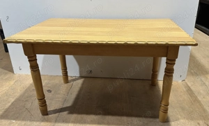 Masuta de cafea Stil Rustic cu blat 82x53 cm; Masa din lemn 