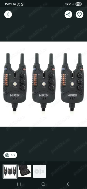 Senzori pescuit Hirisi