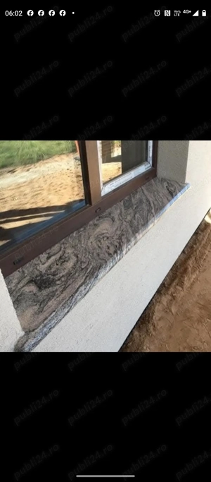 Glafuri Pervaze Trepte Scari interior și exterior din Granit Travertin Marmură Timișoara Resita Deva