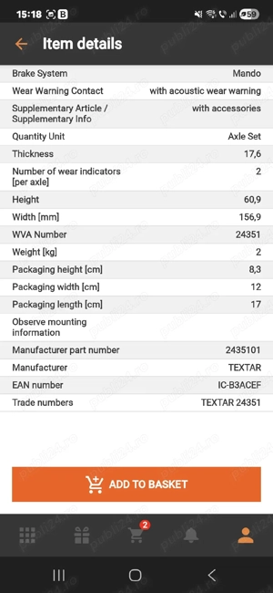 Placute Frana Textar puntea fata+ spate Santa fe 2