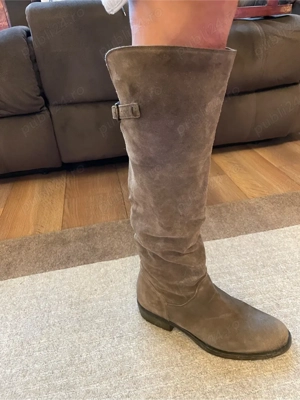 Cizme lungi piele intoarsa - imagine 2