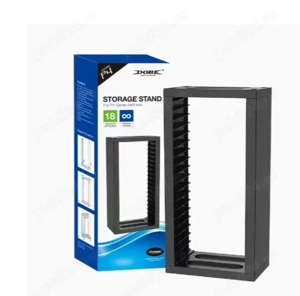 Suport Depozitare Jocuri Video (Negru) 