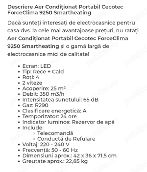 Aparat mobil aer conditionat