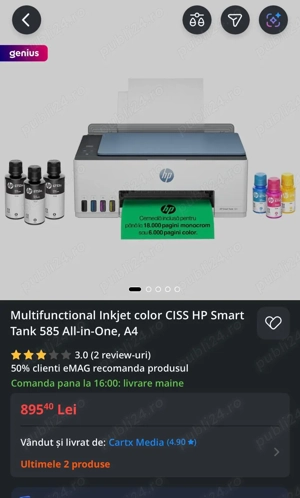 imprimanta hp smart tank