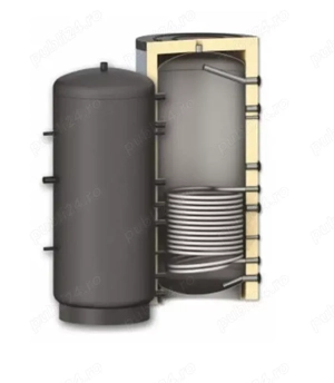 Puffer - Rezervor de acumulare pentru agent termic cu 2 serpentine la 1000L cu vas de expansiune 80L - imagine 2