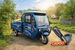 Triciclu electric TukTuk RDB Max-Klass cu cabina, motor 4000W,cu volan