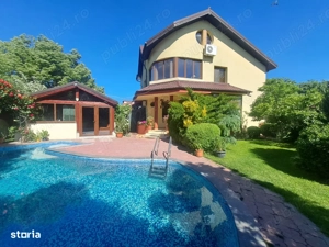 Vila individuala P+1+M cu curte spatioasa si piscina, zona foarte buna  - imagine 2