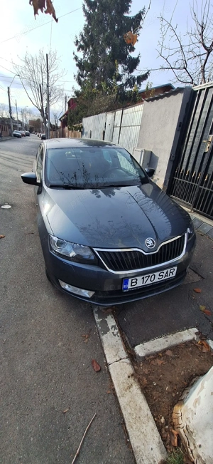 Skoda rapid 1.6 Tdi 105 cp an 2014 caroserie berlina climatronic computer bord geamuri electrice ogl - imagine 4