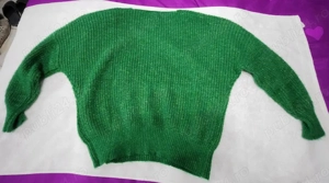 Pulover damă oversize verde smarald  Wei Wei ,55% vâscoză ,moale și elastic 