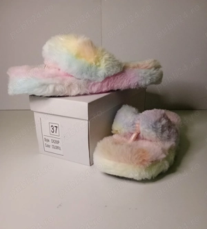 Papuci de casa pentru dama multicolori