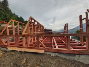 Case lemn Aframe case stil amrican in fabrică - imagine 4