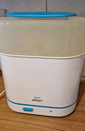 Sterilizator biberoane Philips Avent și 2 sticle NUK