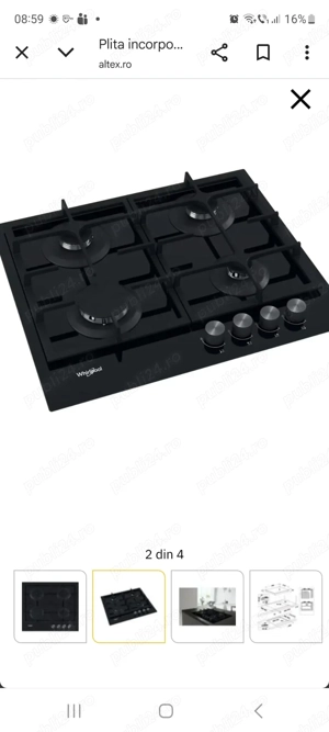 Plita incorporabila Whirlpool