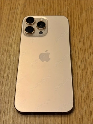 Apple iPhone 16 Pro Max, 256GB, 5G, Desert Titanium , baterie 93 %